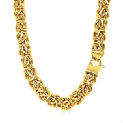 Bids.com 14k Yellow Gold Byzantine Motif Chain Necklace Necklaces White Smoke 18 / Yellow Gold,20 / Yellow Gold