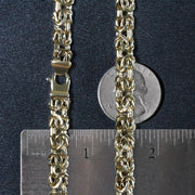 Bids.com 14k Yellow Gold Byzantine Motif Chain Necklace Necklaces Dark Slate Gray 18 / Yellow Gold,20 / Yellow Gold