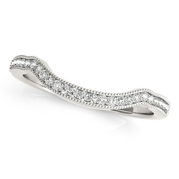 Bids.com 14k White Gold Curvy Style Pave Set Diamond Wedding Band (1/6 cttw) Rings White Smoke 3 / White Gold,3.5 / White Gold,4 / White Gold,4.5 / White Gold,5 / White Gold,5.5 / White Gold,6 / White Gold,6.5 / White Gold,7 / White Gold,7.5 / White Gold,8 / White Gold,8.5 / White Gold,9 / White Gold