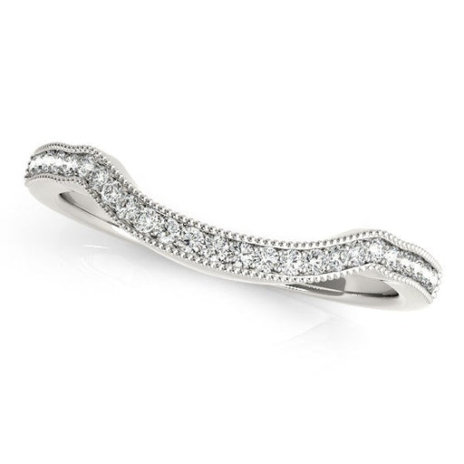 Bids.com 14k White Gold Curvy Style Pave Set Diamond Wedding Band (1/6 cttw) Rings White Smoke 3 / White Gold,3.5 / White Gold,4 / White Gold,4.5 / White Gold,5 / White Gold,5.5 / White Gold,6 / White Gold,6.5 / White Gold,7 / White Gold,7.5 / White Gold,8 / White Gold,8.5 / White Gold,9 / White Gold