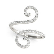Bids.com 14k White Gold Diamond Open Flourish Style Ring (1/2 cttw) Rings White Smoke 3 / White Gold,3.5 / White Gold,4 / White Gold,4.5 / White Gold,5 / White Gold,5.5 / White Gold,6 / White Gold,6.5 / White Gold,7 / White Gold,7.5 / White Gold,8 / White Gold,8.5 / White Gold,9 / White Gold