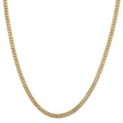 Bids.com Ice Barrel Chain in 14k Yellow Gold (4.25 mm) Necklaces White Smoke 18 / Yellow Gold,20 / Yellow Gold,22 / Yellow Gold,24 / Yellow Gold