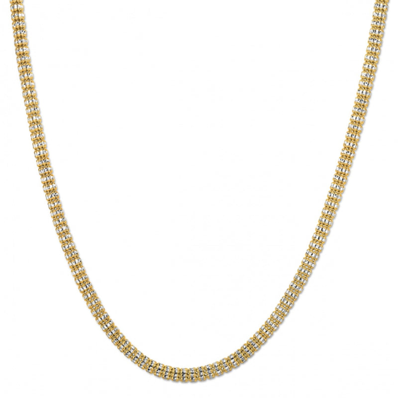 Bids.com Ice Barrel Chain in 14k Yellow Gold (4.25 mm) Necklaces White Smoke 18 / Yellow Gold,20 / Yellow Gold,22 / Yellow Gold,24 / Yellow Gold