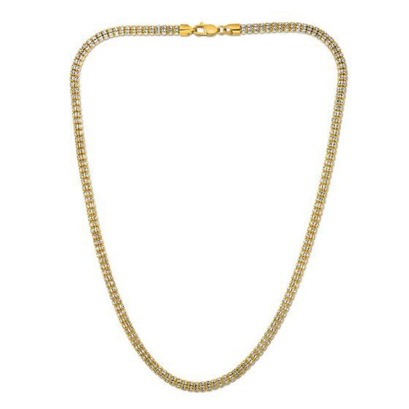 Bids.com Ice Barrel Chain in 14k Yellow Gold (4.25 mm) Necklaces White Smoke 18 / Yellow Gold,20 / Yellow Gold,22 / Yellow Gold,24 / Yellow Gold