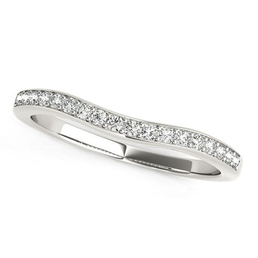 Bids.com 14k White Gold Curved Diamond Wedding Ring (1/4 cttw) Rings White Smoke 3 / White Gold,3.5 / White Gold,4 / White Gold,4.5 / White Gold,5 / White Gold,5.5 / White Gold,6 / White Gold,6.5 / White Gold,7 / White Gold,7.5 / White Gold,8 / White Gold,8.5 / White Gold,9 / White Gold