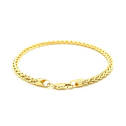 Bids.com 3.3mm 14k Yellow Gold Light Weight Wheat Bracelet Bracelets White Smoke 7.25 / Yellow Gold