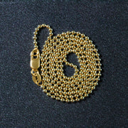 Bids.com 14k Yellow Gold Bead Chain 1.5mm Necklaces Dark Slate Gray 16 / Yellow Gold,18 / Yellow Gold,20 / Yellow Gold