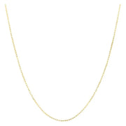 Bids.com 14k Yellow Gold French Cable Chain (1.30 mm) Necklaces White Smoke 18 / Yellow Gold