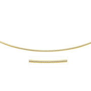 Bids.com 14k Yellow Gold Necklace in a Round Omega Chain Style Necklaces White Smoke 16 / Yellow Gold,17 / Yellow Gold,18 / Yellow Gold,20 / Yellow Gold