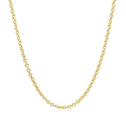 Bids.com 14k Yellow Gold Round Cable Link Chain 1.9mm Necklaces White Smoke 16 / Yellow Gold,18 / Yellow Gold,20 / Yellow Gold