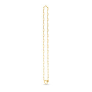 Bids.com 14k Yellow Gold Heart Element Paperclip Necklace Necklaces Seashell 18 / Yellow Gold
