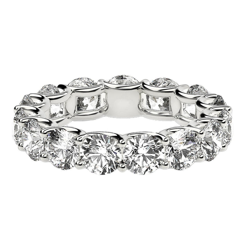 Bids.com Round Cut Lab Grown Diamond Eternity Ring in 14k White Gold (5 cttw FG/VS2) Rings White Smoke 4 / White Gold,4.5 / White Gold,5 / White Gold,5.5 / White Gold,6 / White Gold,6.5 / White Gold,7 / White Gold,7.5 / White Gold,8 / White Gold,8.5 / White Gold,9 / White Gold