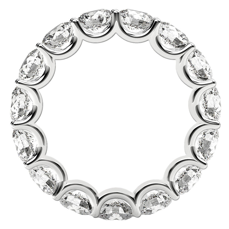 Bids.com Round Cut Lab Grown Diamond Eternity Ring in 14k White Gold (5 cttw FG/VS2) Rings White Smoke 4 / White Gold,4.5 / White Gold,5 / White Gold,5.5 / White Gold,6 / White Gold,6.5 / White Gold,7 / White Gold,7.5 / White Gold,8 / White Gold,8.5 / White Gold,9 / White Gold