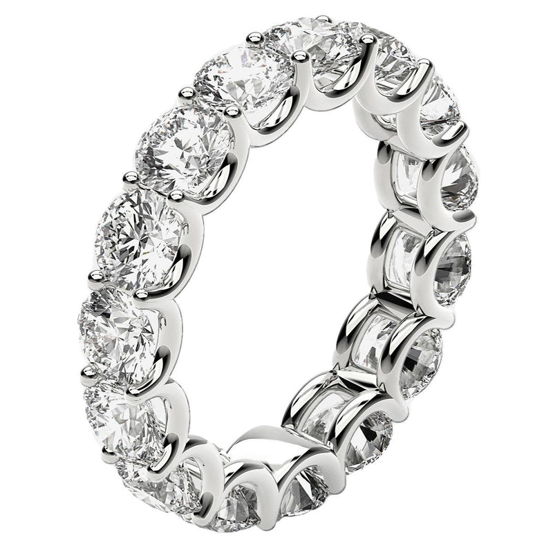 Bids.com Round Cut Lab Grown Diamond Eternity Ring in 14k White Gold (5 cttw FG/VS2) Rings White Smoke 4 / White Gold,4.5 / White Gold,5 / White Gold,5.5 / White Gold,6 / White Gold,6.5 / White Gold,7 / White Gold,7.5 / White Gold,8 / White Gold,8.5 / White Gold,9 / White Gold