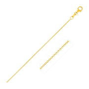 Bids.com 14k Yellow Gold Round Cable Link Chain 1.1mm Necklaces White Smoke 16 / Yellow Gold,18 / Yellow Gold