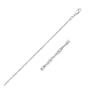 Bids.com 14k White Gold Singapore Chain 1.7mm Necklaces White Smoke 16 / White Gold,18 / White Gold,20 / White Gold