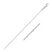 Bids.com 14k White Gold Lumina Pendant Chain 0.9mm Necklaces White Smoke 16 / White Gold,18 / White Gold,20 / White Gold