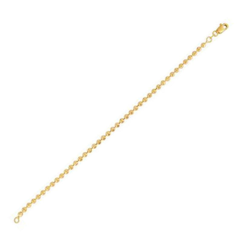 Bids.com Moon Cut Bead Chain Bracelet in 14k Yellow Gold  (3.00 mm) Bracelets White Smoke 7 / Yellow Gold