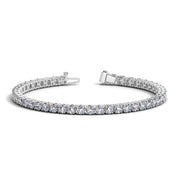 Bids.com Lab Grown Round Diamond Tennis Bracelet in 14k White Gold (8 cctw F/G  VS2/SI1) Bracelets White Smoke 7 / White Gold