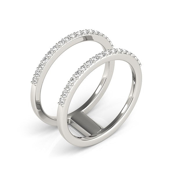 Bids.com 14k White Gold Dual Band Design Ring with Diamonds (1/3 cttw) Rings White Smoke 3 / White Gold,3.5 / White Gold,4 / White Gold,4.5 / White Gold,5 / White Gold,5.5 / White Gold,6 / White Gold,6.5 / White Gold,7 / White Gold,7.5 / White Gold,8 / White Gold,8.5 / White Gold,9 / White Gold