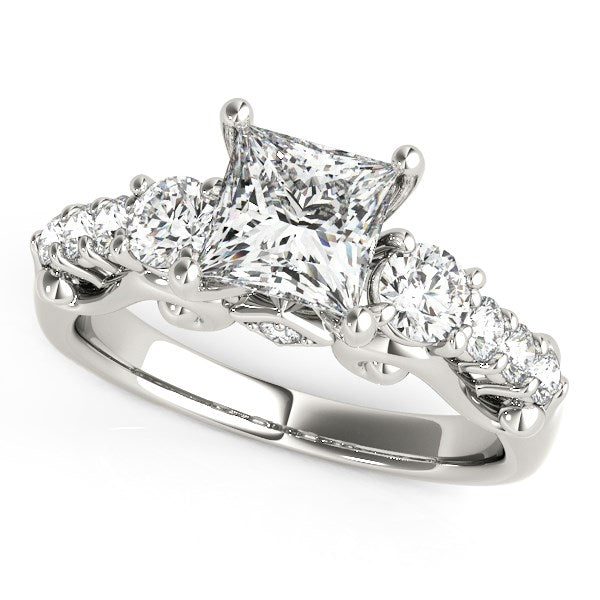 Bids.com 14k White Gold 3 Stone Antique Design Diamond Engagement Ring (1 3/4 cttw) Rings White Smoke 3 / White Gold,3.5 / White Gold,4 / White Gold,4.5 / White Gold,5 / White Gold,5.5 / White Gold,6 / White Gold,6.5 / White Gold,7 / White Gold,7.5 / White Gold,8 / White Gold,8.5 / White Gold,9 / White Gold