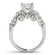 Bids.com 14k White Gold 3 Stone Antique Design Diamond Engagement Ring (1 3/4 cttw) Rings White Smoke 3 / White Gold,3.5 / White Gold,4 / White Gold,4.5 / White Gold,5 / White Gold,5.5 / White Gold,6 / White Gold,6.5 / White Gold,7 / White Gold,7.5 / White Gold,8 / White Gold,8.5 / White Gold,9 / White Gold