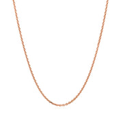 Bids.com 14k Rose Gold Diamond Cut Cable Link Chain 1.3mm Necklaces White Smoke 16 / White Gold,18 / White Gold,20 / White Gold