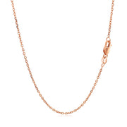 Bids.com 14k Rose Gold Diamond Cut Cable Link Chain 1.3mm Necklaces White Smoke 16 / White Gold,18 / White Gold,20 / White Gold