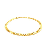 Bids.com 10k Yellow Gold Miami Cuban Semi Solid Bracelet (4.50 mm) Bracelets White Smoke 8.5 / Yellow Gold