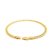 Bids.com 10k Yellow Gold Miami Cuban Semi Solid Bracelet (4.50 mm) Bracelets White Smoke 8.5 / Yellow Gold