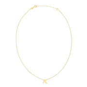 Bids.com 14K Yellow Gold Scorpio Necklace Necklaces White Smoke 18 / Yellow Gold