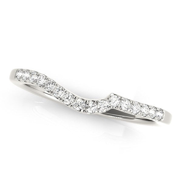Bids.com 14k White Gold Curved Style Pave Diamond Wedding Ring (1/6 cttw) Rings White Smoke 3 / White Gold,3.5 / White Gold,4 / White Gold,4.5 / White Gold,5 / White Gold,5.5 / White Gold,6 / White Gold,6.5 / White Gold,7 / White Gold,7.5 / White Gold,8 / White Gold,8.5 / White Gold,9 / White Gold