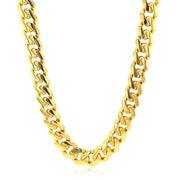 Bids.com 14k Yellow Gold Polished Miami Cuban Chain Necklace Necklaces White Smoke 22 / Yellow Gold