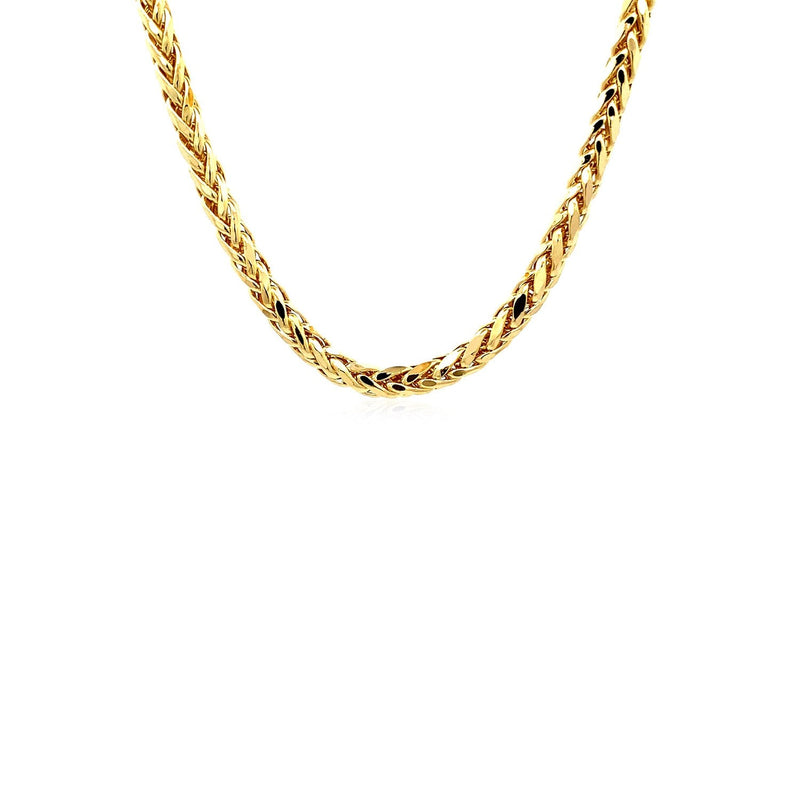 Bids.com 4.1mm 14k Yellow Gold Diamond Cut Round Franco Chain Necklaces White Smoke 20 / Yellow Gold,22 / Yellow Gold,24 / Yellow Gold