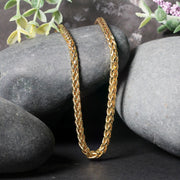 Bids.com 4.1mm 14k Yellow Gold Diamond Cut Round Franco Chain Necklaces Black 20 / Yellow Gold,22 / Yellow Gold,24 / Yellow Gold