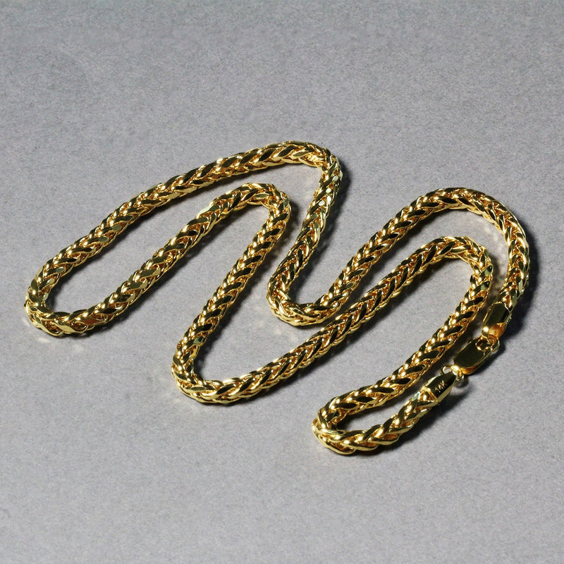 Bids.com 4.1mm 14k Yellow Gold Diamond Cut Round Franco Chain Necklaces Gray 20 / Yellow Gold,22 / Yellow Gold,24 / Yellow Gold