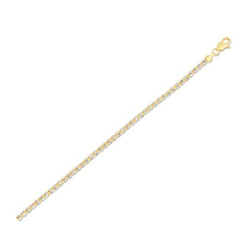 Bids.com Ice Barrel Chain in 14k Yellow Gold (2.70 mm) Necklaces White Smoke 18 / Yellow Gold,20 / Yellow Gold,24 / Yellow Gold