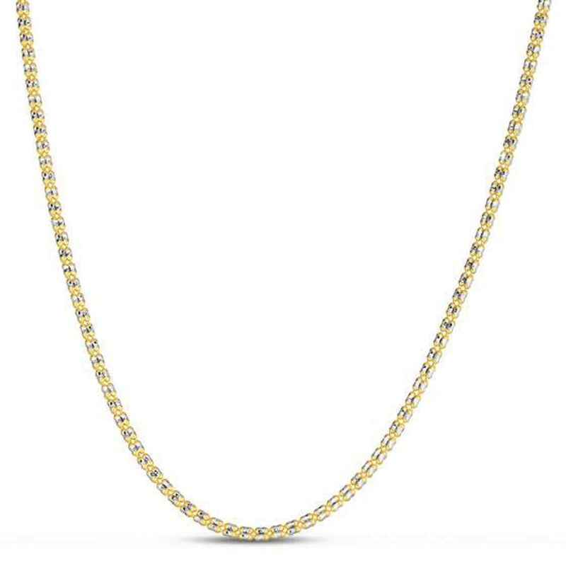 Bids.com Ice Barrel Chain in 14k Yellow Gold (2.70 mm) Necklaces White Smoke 18 / Yellow Gold,20 / Yellow Gold,24 / Yellow Gold