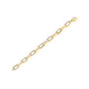 Bids.com 14k Yellow Gold French Cable Link Bracelet  (9.00 mm) Bracelets White Smoke 8 / Yellow Gold