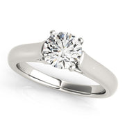 Bids.com 14k White Gold Cathedral Design Solitaire Diamond Engagement Ring (1 cttw) Rings White Smoke 3 / White Gold,3.5 / White Gold,4 / White Gold,4.5 / White Gold,5 / White Gold,5.5 / White Gold,6 / White Gold,6.5 / White Gold,7 / White Gold,7.5 / White Gold,8 / White Gold,8.5 / White Gold,9 / White Gold