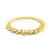 Bids.com 14k Yellow Gold Polished Curb Chain Bracelet Bracelets White Smoke 7 / Yellow Gold,8.5 / Yellow Gold