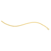 Bids.com 14k Yellow Gold 7 inch Mini Cube Bracelet (2.60 mm) Bracelets White Smoke 7 / Yellow Gold