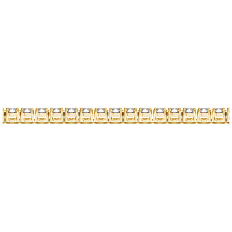 Bids.com Lab Grown Round Diamond Tennis Bracelet in 14k Yellow Gold (8 cctw F/G  VS2/SI1) Bracelets Pale Goldenrod 7 / Yellow Gold