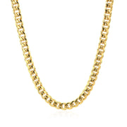 Bids.com 10k Yellow Gold Miami Cuban Semi Solid Chain (4.50 mm) Necklaces White Smoke 20 / Yellow Gold,22 / Yellow Gold