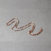 Bids.com 14K Rose Gold Delicate Paperclip Chain (2.1mm) Necklaces Dark Gray 16 / Rose Gold,18 / Rose Gold,20 / Rose Gold,24 / Rose Gold