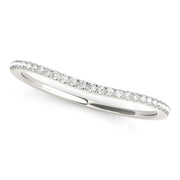 Bids.com 14k White Gold Pave Style Setting Curved Diamond Wedding Band (1/10 cttw) Rings White Smoke 3 / White Gold,3.5 / White Gold,4 / White Gold,4.5 / White Gold,5 / White Gold,5.5 / White Gold,6 / White Gold,6.5 / White Gold,7 / White Gold,7.5 / White Gold,8 / White Gold,8.5 / White Gold,9 / White Gold