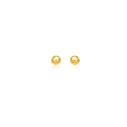 Bids.com 10k Yellow Gold Round Stud Earrings (5.0 mm) Earrings White Smoke Yellow Gold