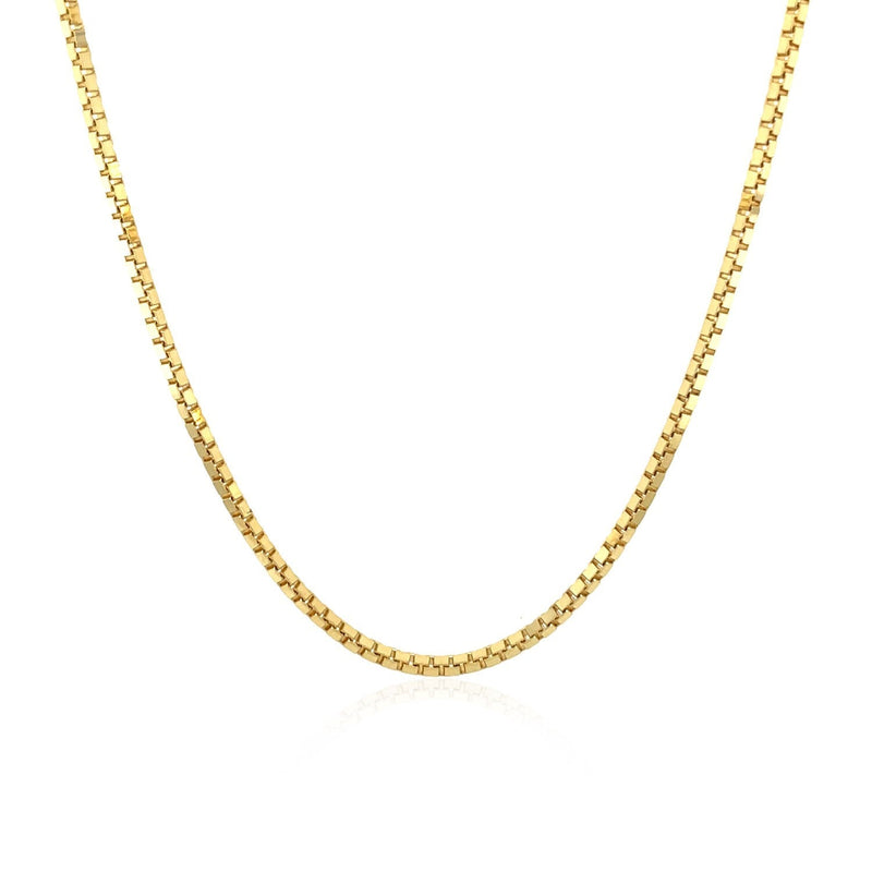 Bids.com 10k Yellow Gold Classic Box Chain (1.40 mm) Necklaces White Smoke 18 / Yellow Gold,20 / Yellow Gold,22 / Yellow Gold,24 / Yellow Gold