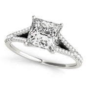 Bids.com 14k White Gold Princess Cut Split Shank Diamond Engagement Ring (1 1/8 cttw) Rings White Smoke 3 / White Gold,3.5 / White Gold,4 / White Gold,4.5 / White Gold,5 / White Gold,5.5 / White Gold,6 / White Gold,6.5 / White Gold,7 / White Gold,7.5 / White Gold,8 / White Gold,8.5 / White Gold,9 / White Gold