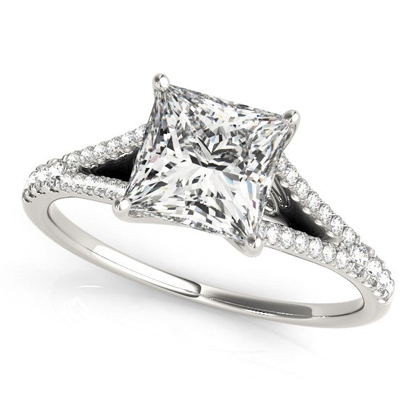 Bids.com 14k White Gold Princess Cut Split Shank Diamond Engagement Ring (1 1/8 cttw) Rings White Smoke 3 / White Gold,3.5 / White Gold,4 / White Gold,4.5 / White Gold,5 / White Gold,5.5 / White Gold,6 / White Gold,6.5 / White Gold,7 / White Gold,7.5 / White Gold,8 / White Gold,8.5 / White Gold,9 / White Gold